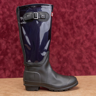 Hunter Unisex Original Clear Black Festival Party Wellies Rain Boots sz 5.5M 6F