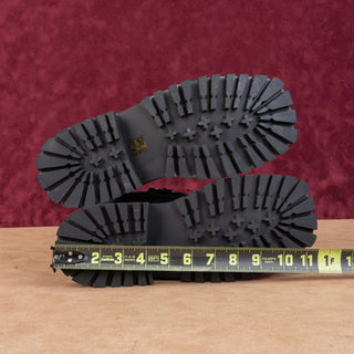 DKNY Women River Black Leather Platform Lug Festival Fashion Combat Boots sz 9