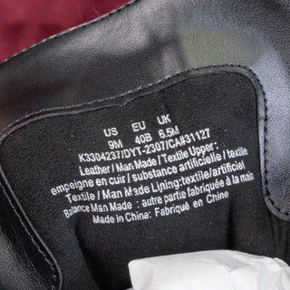 DKNY Women River Black Leather Platform Lug Festival Fashion Combat Boots sz 9