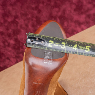 Giuseppe Zanotti Women Brown Suede Fashion Heel Slip-on OTK Boots 9.5US EUR 40