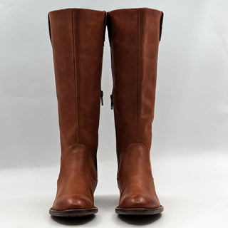 Born Women Shaunie Brown Wide Calf Cognac Riding Boots size 6