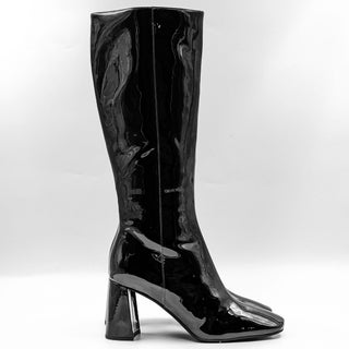 Jeffrey Campbell Women Starring Vegan Patent Leather Retro 60s Tall Boots size 8