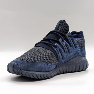 Adidas Men Tubular Radial Navy Blue Suede Fabric Athletic Sneakers size 13