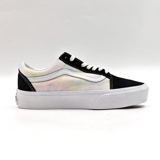 VANS Unisex Old Skool Pastel Clouds Stacked Black Sneakers size M7.5 W9