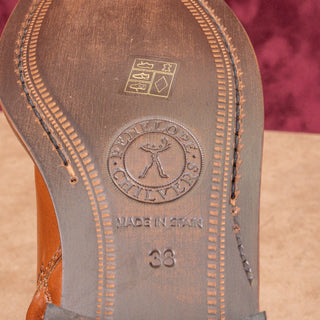 Penelope Chilvers Women Slad Tan Leather Riding Knee Boots sz 7US EUR38