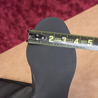 Steve Madden Women Nohanna Black Fashion Zip Leather Knee Boots Sz 8.5