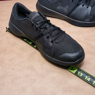 Under Armour Men Zone Lace-up Black Fabric Sneakers Shoes sz 13