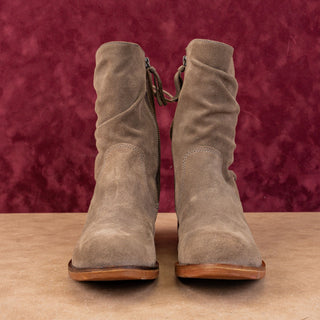 Sofft Women Sharnell Low Taupe Distress Suede Waterproof Back Lace-up Boots sz 6