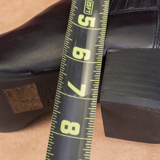 rag&bone Women Rover Chelsea Black Leather Western Ankle Boots sz 5US EUR36