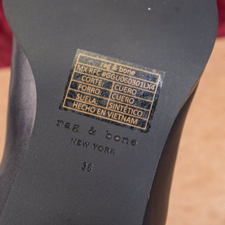 rag&bone Women Rover Chelsea Black Leather Western Ankle Boots sz 5US EUR36