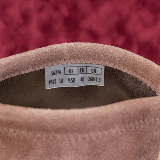 Stuart Weitzman Women Flareblock 60 Taupe Suede Slip-on Ankle Dress Boots sz 8.5