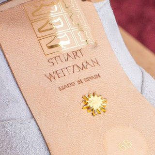 Stuart Weitzman Women Xcurve 85 Lilac Suede Pointy Slouch Fashion Boots sz 6