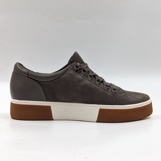 Caslon Women Andes Grey Granite Leather Walking lace-up sneaker size 8.5