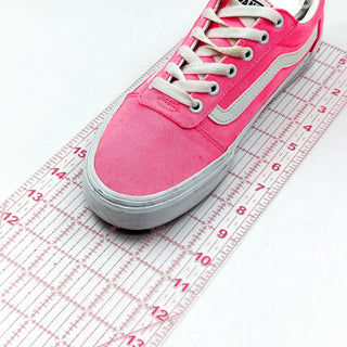 Vans Women Neon Pink Old Skool Canvas Lace-up sneakers size 9.5