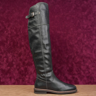 Pikolinos Women Aldaya Black Leather OTK Zip Fashion Comfort Boots Sz 9 EUR39