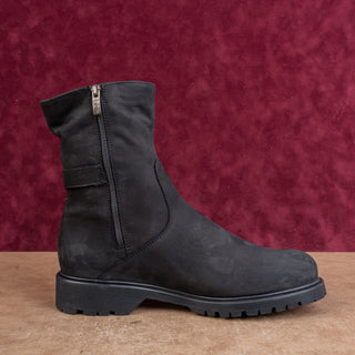 La Canadienne Women Hadley Black Leather Moto Waterproof Fashion Zip Boots sz 11