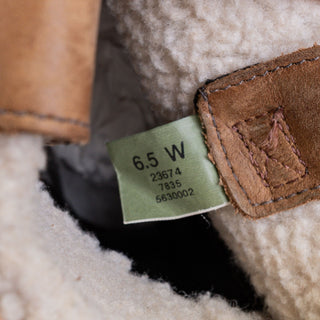 Timberland Women Nellie Moto BIker Faux Fur Lined Lug Boots sz 6.5