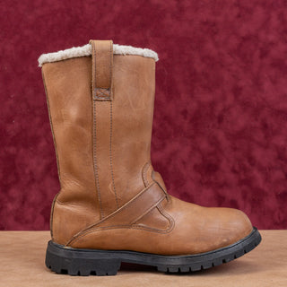 Timberland Women Nellie Moto BIker Faux Fur Lined Lug Boots sz 6.5