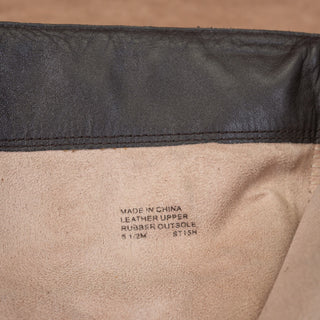 Michael Kors Women Bryce Black Brown Leather Riding Equestrian Knee Boots sz 8.5