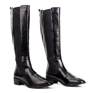 Splendid Women Andi Black Vegan Leather Riding Tall Knee Boots sz 9