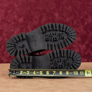 Sam Edelman Women Elliot Black Leather Zip Lace-up Combat Boots sz 8.5