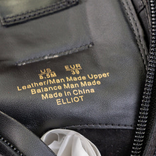 Sam Edelman Women Elliot Black Leather Zip Lace-up Combat Boots sz 8.5