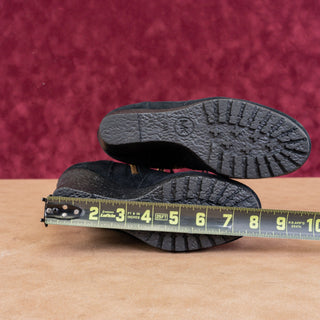 Michael Kors Women Rory Faux Sherpa Black Suede Wedge Ankle Boots sz 6