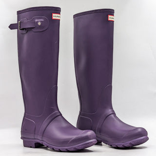 Hunter Women Original Tall Purple Rubber Rain Knee Boots sz 9US EUR40