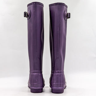 Hunter Women Original Tall Purple Rubber Rain Knee Boots sz 9US EUR40