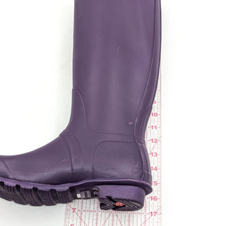 Hunter Women Original Tall Purple Rubber Rain Knee Boots sz 9US EUR40