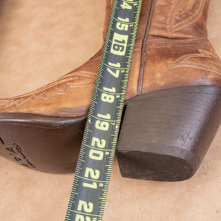 Ariat Women Casanova Brown Leather Cowboy Western Zip Pull-on Tall Boots sz 10