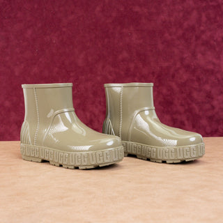 UGG Women Drizlita Slip-on Green Rubber Rain Short Ankle Boots sz 8