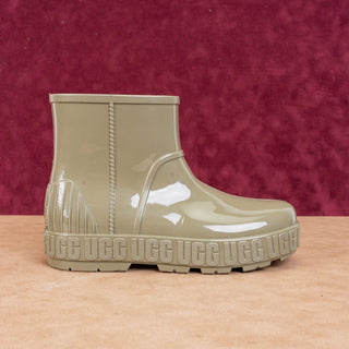 UGG Women Drizlita Slip-on Green Rubber Rain Short Ankle Boots sz 8