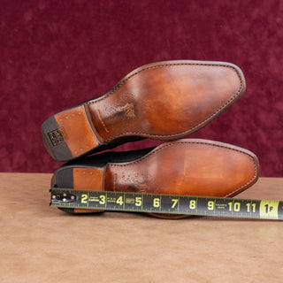 John Varvatos Mens Walker Buckle Chelsea Italian leather Slip Ankle Boots sz 10