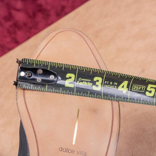 Dolce Vita Women Black Leather Zip Fashion Flat Riding Knee Boots sz 7.5