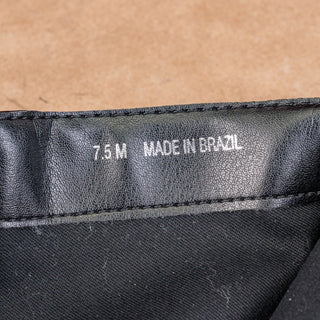 Dolce Vita Women Black Leather Zip Fashion Flat Riding Knee Boots sz 7.5