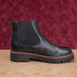 Caslon Women Miller Black Leather Water Resistant Fashion Chelsea Boots Sz 9