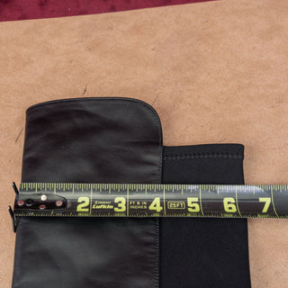 Stuart Weitzman Women 5050 Bold Black Leather Stretch 40mm OTK Boots sz 6.5