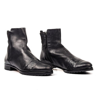 Alexandre Birman Women Black Leather Zip Ankle Dressy Office Boots 6US EUR 36