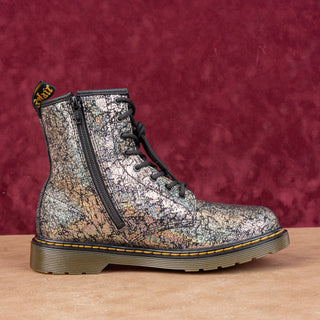 Dr Martens Unisex 1460 Y Sparkle Metallic 8-Eyelet Lace-up Combat Boots M6 W7