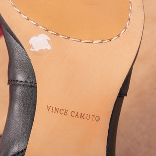 Vince Camuto Women Sewinny Western Black Leather Wide Calf OTK Boots 6US EUR36.5