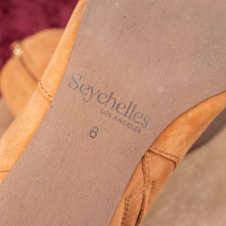 Seychelles Women Dallas Brown Suede Western Zip Ankle heel boots sz 8