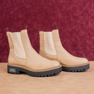 Sam Edelman Women Laguna Sesame Comfortable Chelsea Suede Boots sz 9.5