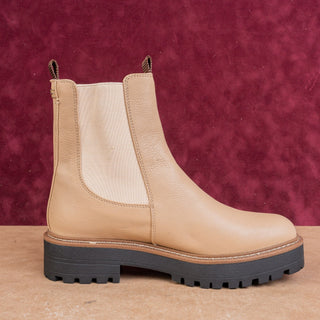 Sam Edelman Women Laguna Sesame Comfortable Chelsea Suede Boots sz 9.5