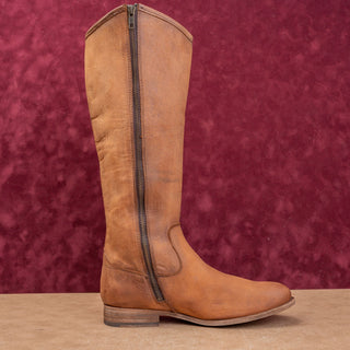 Frye Women Melissa Button Zip Brown Leather Equestrian Classic Riding Boots sz 9