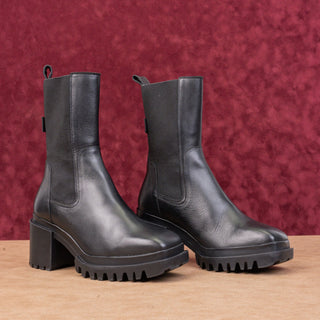 AllSaints Women Skarlet Leather Platform Gothic Grunge Ankle Boots sz 6US EUR36