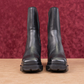 AllSaints Women Skarlet Leather Platform Gothic Grunge Ankle Boots sz 6US EUR36