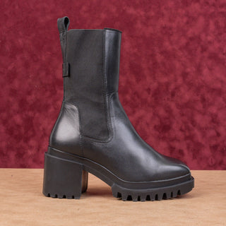 AllSaints Women Skarlet Leather Platform Gothic Grunge Ankle Boots sz 6US EUR36