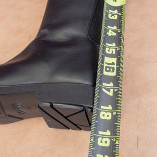 Camper Wmn Neuman Black Leather Stretch Riding Equestrian Boots 5.5-6US EUR 36