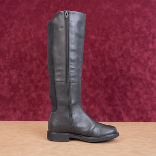 Camper Wmn Neuman Black Leather Stretch Riding Equestrian Boots 5.5-6US EUR 36